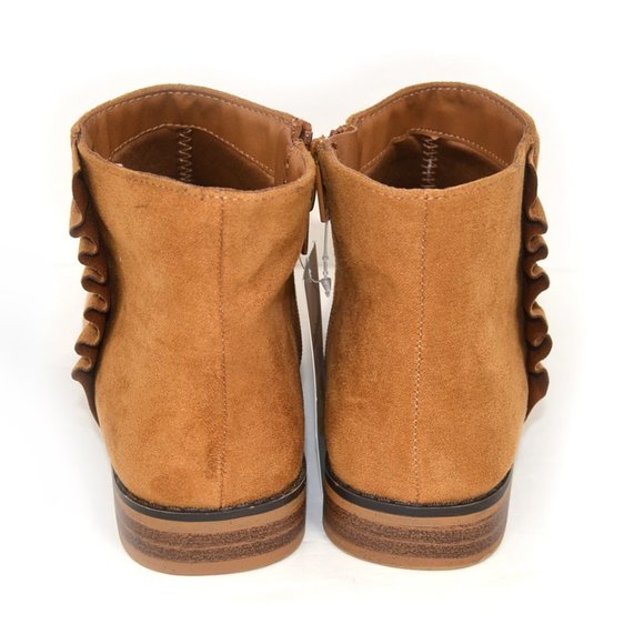 NWT Cat & Jack Girls Booties Chestnut Brown Sz 2,5 - Picture 5 of 8